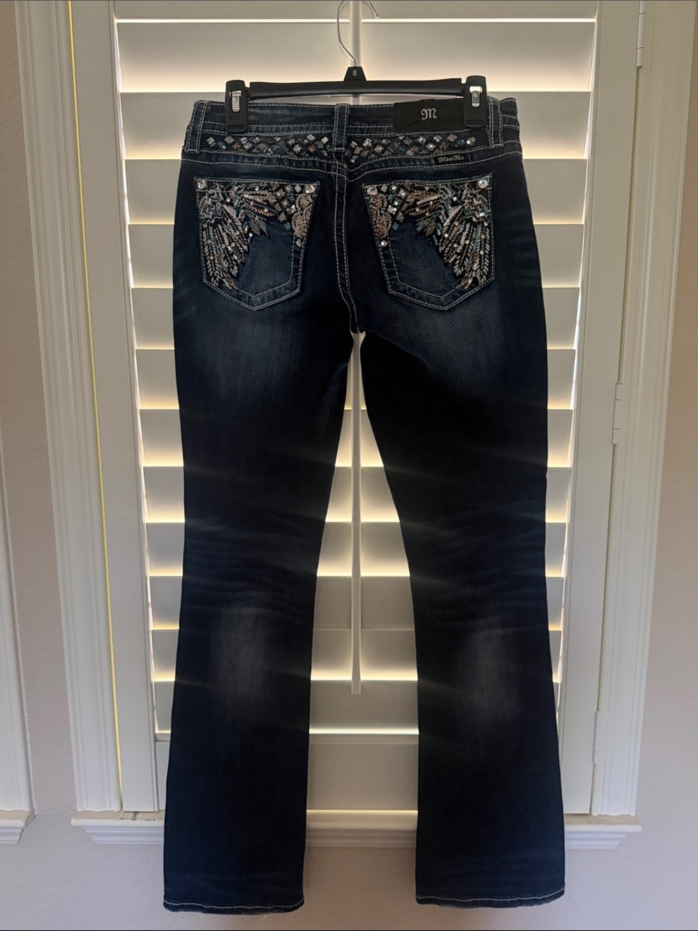 Miss Me’s Women’s Jeans with Feather Detailing